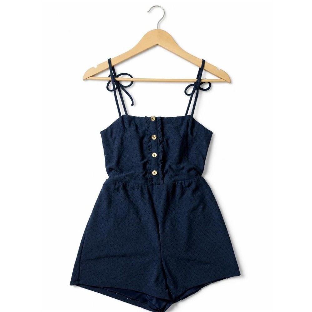 Speechless Shorts Romper Women's Juniors Sz M Lined Stretchy